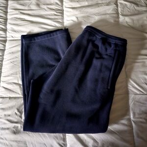 Yeezy Gap Polar Fleece Pants XL Navy Blue Zipper Flare Unreleased